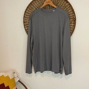 Tommy Bahama gray long sleeve waffle knit shirt men’s size large